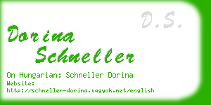 dorina schneller business card